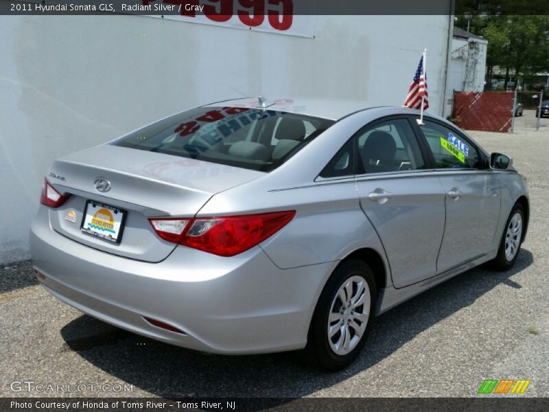 Radiant Silver / Gray 2011 Hyundai Sonata GLS
