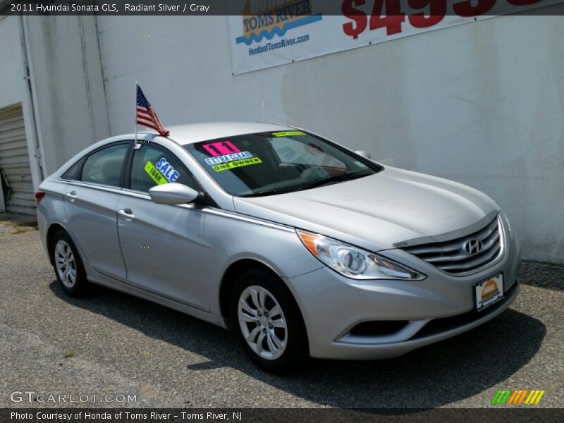 Radiant Silver / Gray 2011 Hyundai Sonata GLS