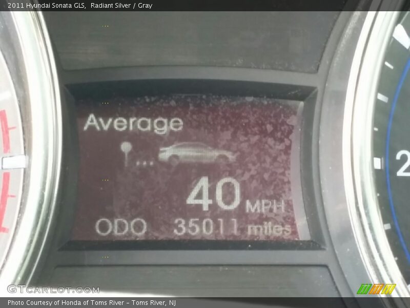 Radiant Silver / Gray 2011 Hyundai Sonata GLS