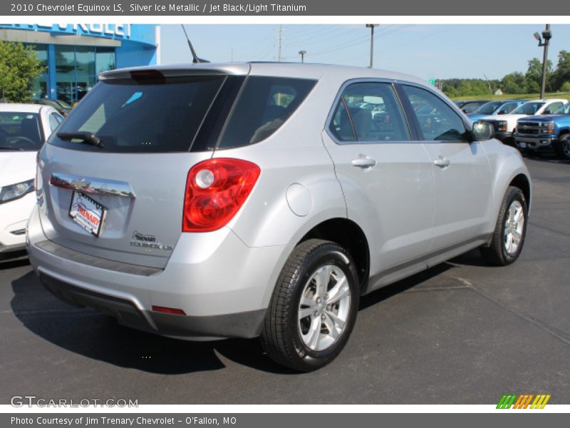 Silver Ice Metallic / Jet Black/Light Titanium 2010 Chevrolet Equinox LS