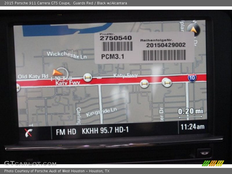Navigation of 2015 911 Carrera GTS Coupe