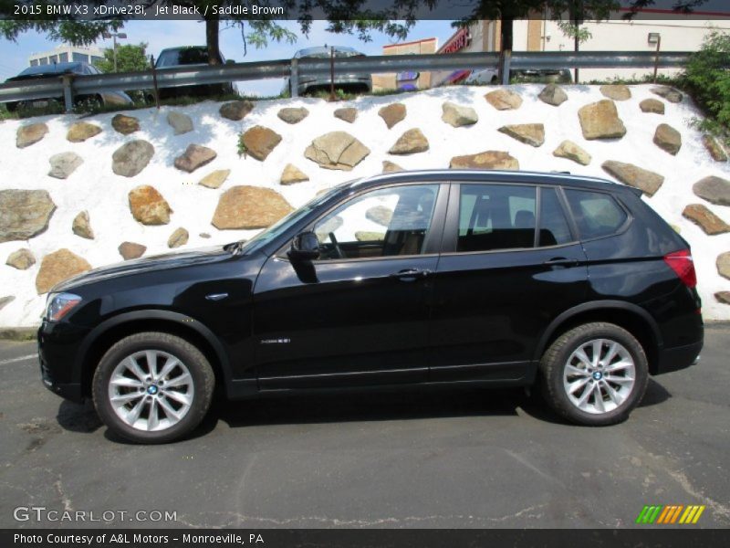 Jet Black / Saddle Brown 2015 BMW X3 xDrive28i