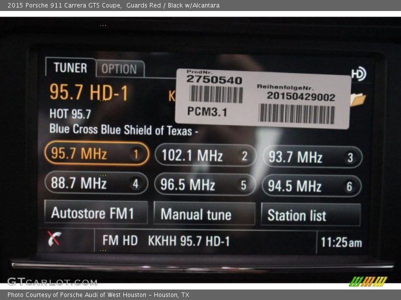 Guards Red / Black w/Alcantara 2015 Porsche 911 Carrera GTS Coupe