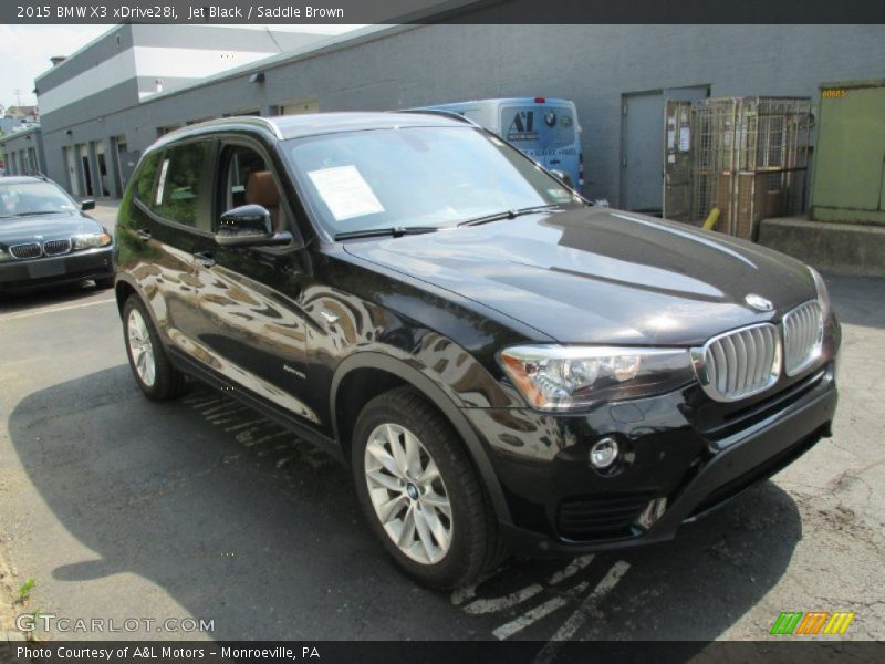 Jet Black / Saddle Brown 2015 BMW X3 xDrive28i