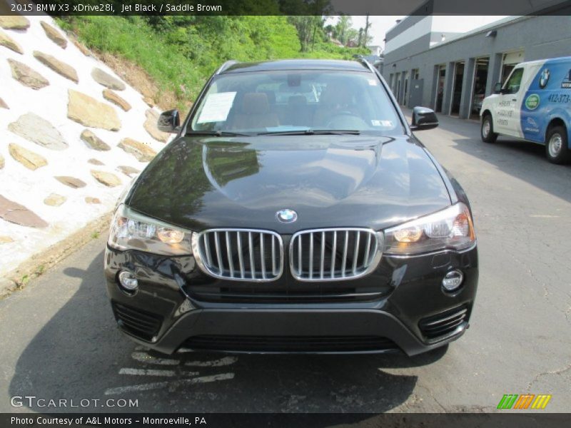 Jet Black / Saddle Brown 2015 BMW X3 xDrive28i