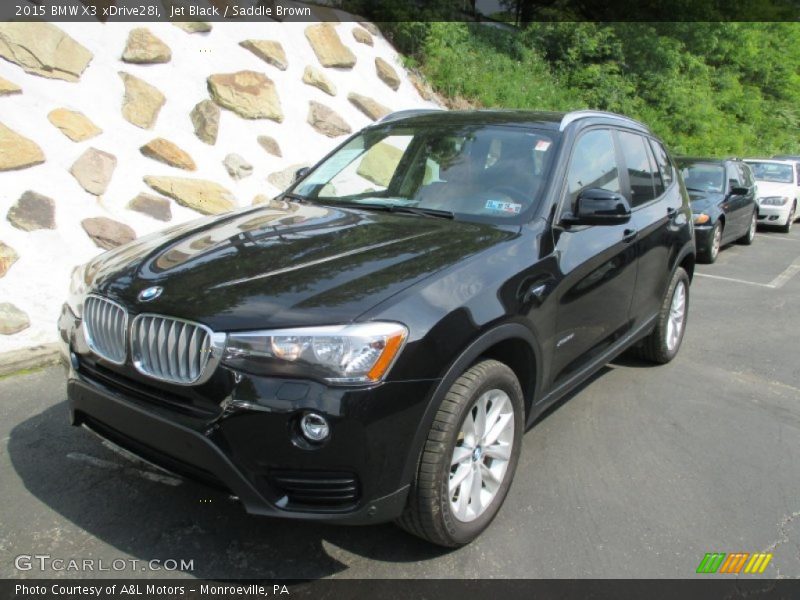 Jet Black / Saddle Brown 2015 BMW X3 xDrive28i