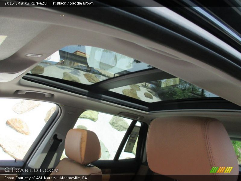 Jet Black / Saddle Brown 2015 BMW X3 xDrive28i