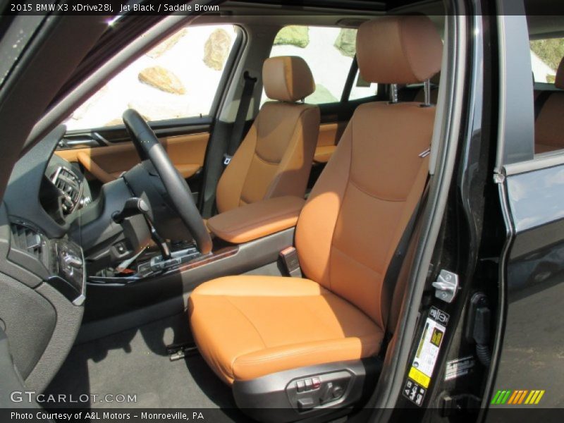 Jet Black / Saddle Brown 2015 BMW X3 xDrive28i