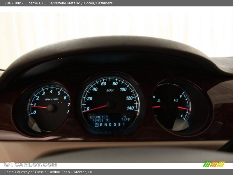 Sandstone Metallic / Cocoa/Cashmere 2007 Buick Lucerne CXL