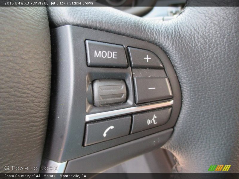Jet Black / Saddle Brown 2015 BMW X3 xDrive28i