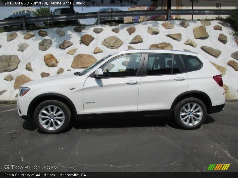 Alpine White / Black 2015 BMW X3 xDrive28i