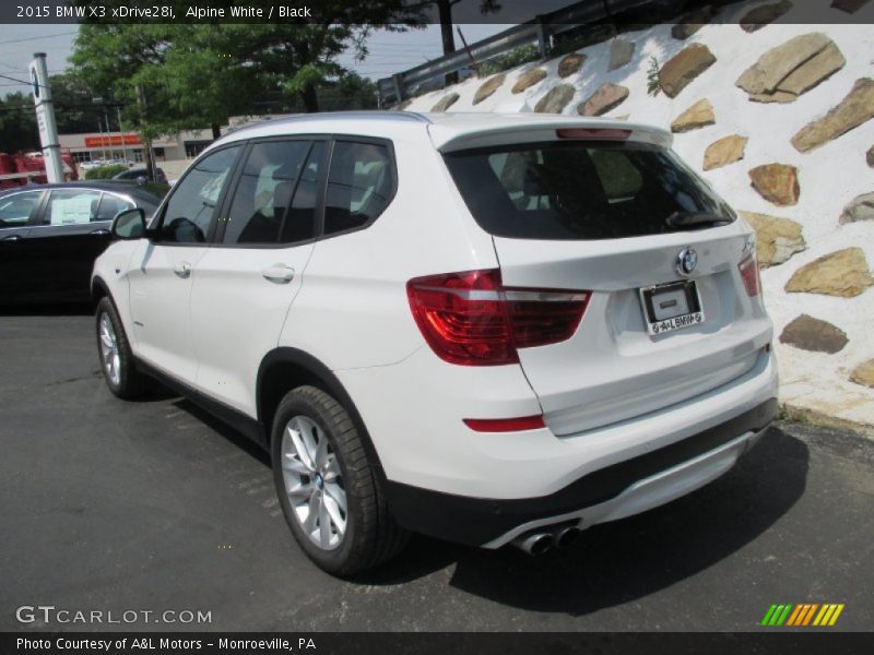 Alpine White / Black 2015 BMW X3 xDrive28i