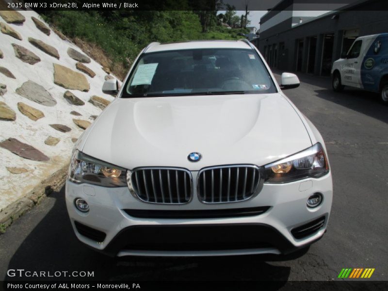 Alpine White / Black 2015 BMW X3 xDrive28i