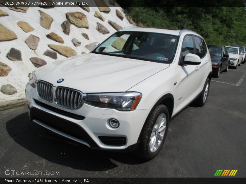 Alpine White / Black 2015 BMW X3 xDrive28i