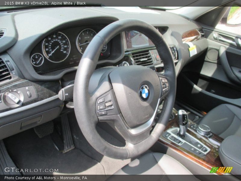 Alpine White / Black 2015 BMW X3 xDrive28i