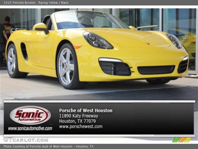 Racing Yellow / Black 2015 Porsche Boxster