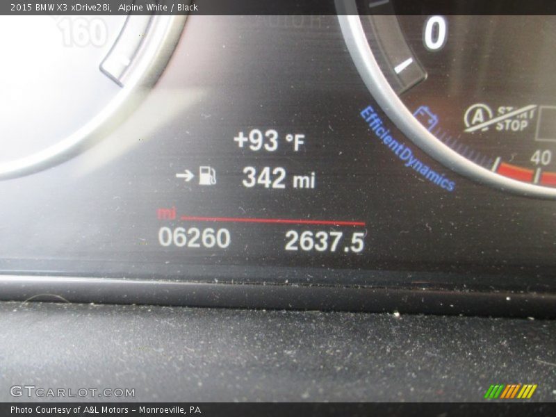 Alpine White / Black 2015 BMW X3 xDrive28i