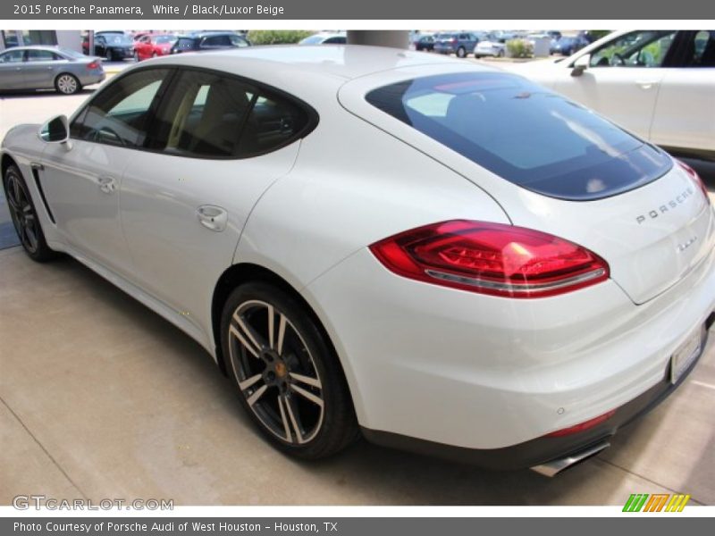 White / Black/Luxor Beige 2015 Porsche Panamera