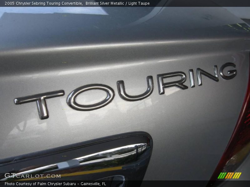 Brilliant Silver Metallic / Light Taupe 2005 Chrysler Sebring Touring Convertible