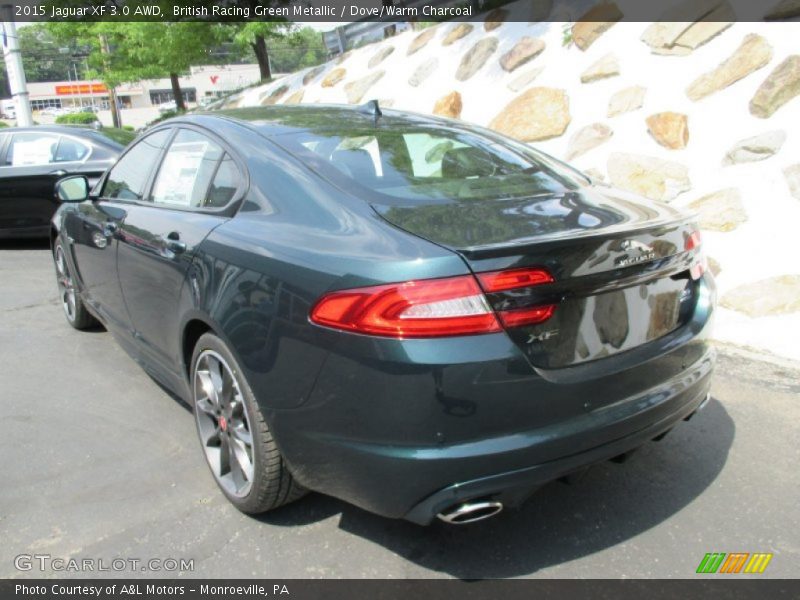 British Racing Green Metallic / Dove/Warm Charcoal 2015 Jaguar XF 3.0 AWD