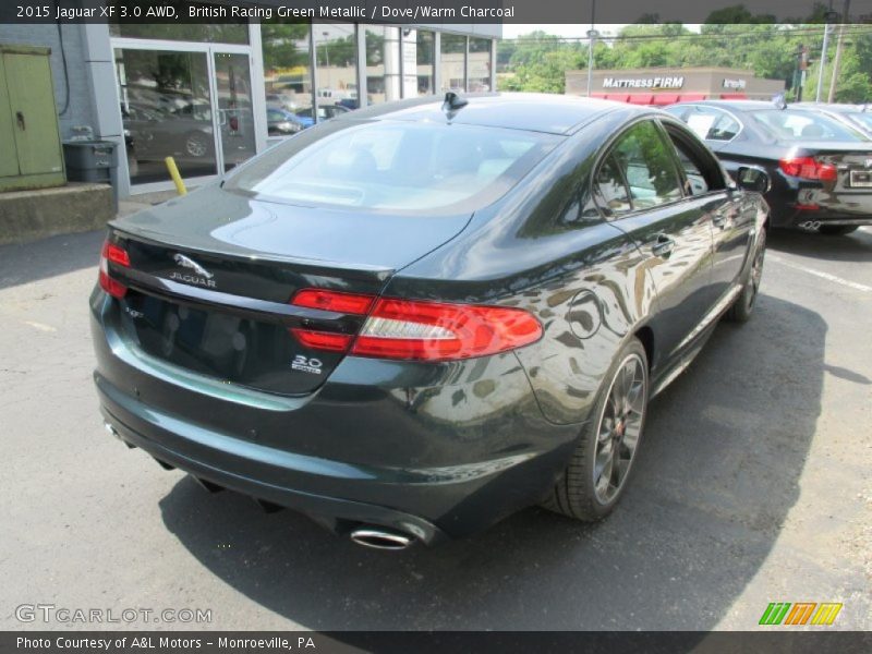 British Racing Green Metallic / Dove/Warm Charcoal 2015 Jaguar XF 3.0 AWD