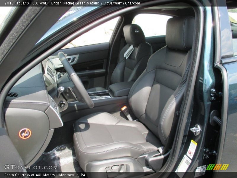 British Racing Green Metallic / Dove/Warm Charcoal 2015 Jaguar XF 3.0 AWD
