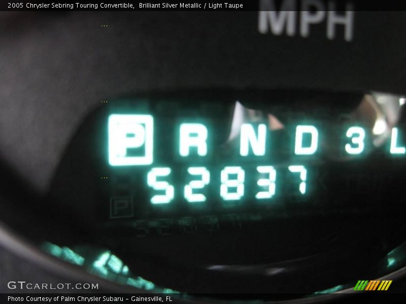 Brilliant Silver Metallic / Light Taupe 2005 Chrysler Sebring Touring Convertible