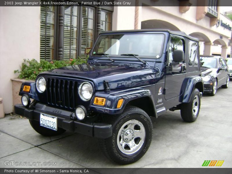Patriot Blue / Dark Slate Gray 2003 Jeep Wrangler X 4x4 Freedom Edition