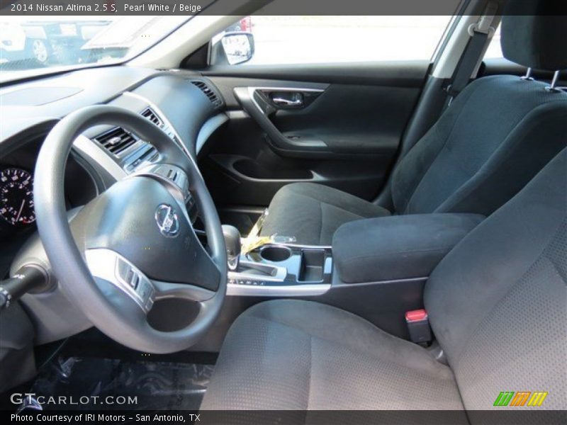 Pearl White / Beige 2014 Nissan Altima 2.5 S