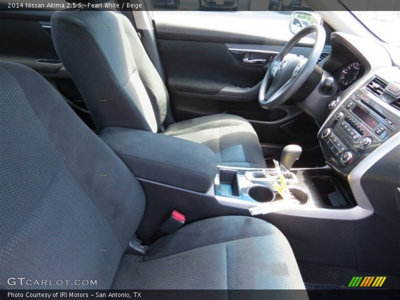 Pearl White / Beige 2014 Nissan Altima 2.5 S