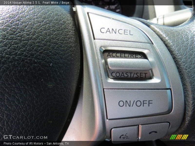 Pearl White / Beige 2014 Nissan Altima 2.5 S