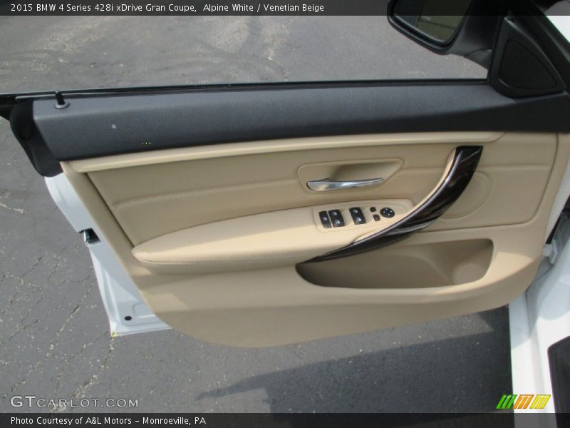 Alpine White / Venetian Beige 2015 BMW 4 Series 428i xDrive Gran Coupe