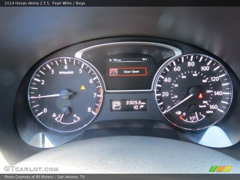 Pearl White / Beige 2014 Nissan Altima 2.5 S