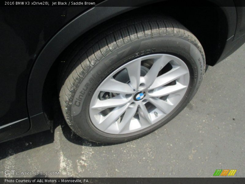 Jet Black / Saddle Brown 2016 BMW X3 xDrive28i