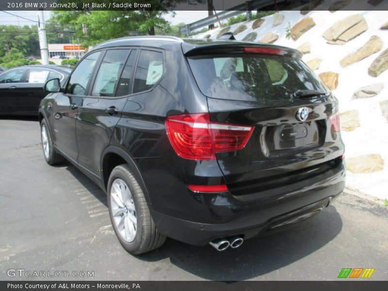 Jet Black / Saddle Brown 2016 BMW X3 xDrive28i