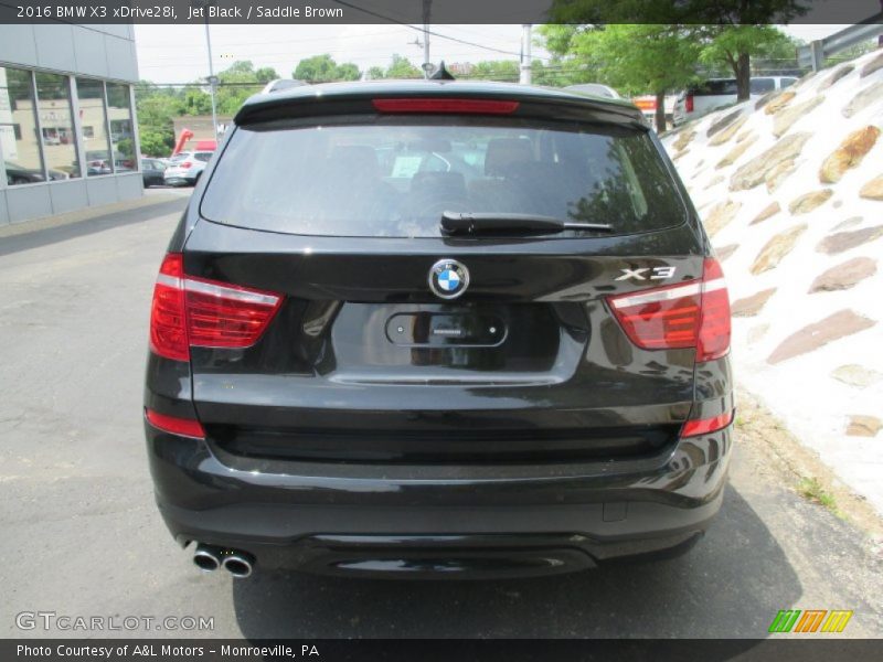 Jet Black / Saddle Brown 2016 BMW X3 xDrive28i