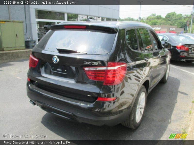 Jet Black / Saddle Brown 2016 BMW X3 xDrive28i