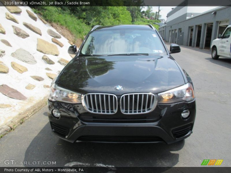 Jet Black / Saddle Brown 2016 BMW X3 xDrive28i