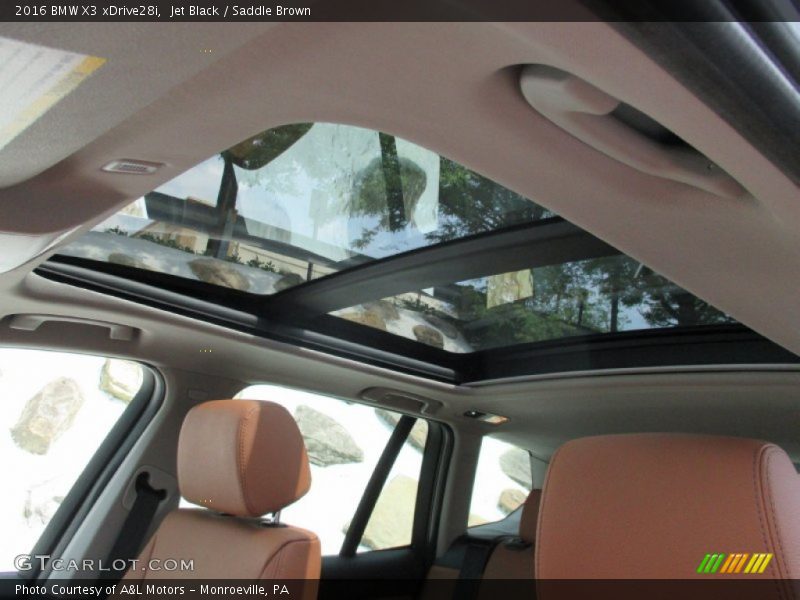 Jet Black / Saddle Brown 2016 BMW X3 xDrive28i