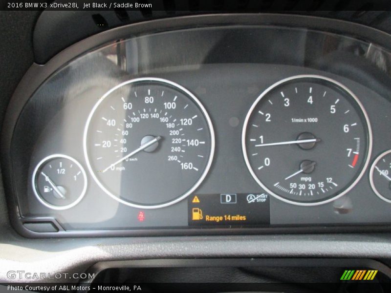 Jet Black / Saddle Brown 2016 BMW X3 xDrive28i