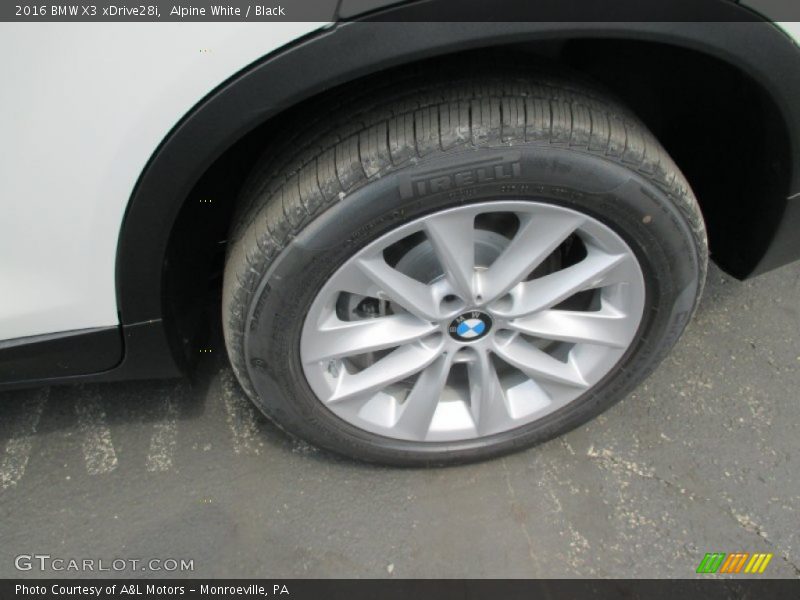 Alpine White / Black 2016 BMW X3 xDrive28i