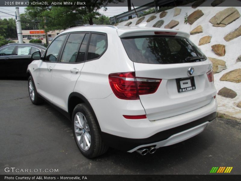 Alpine White / Black 2016 BMW X3 xDrive28i