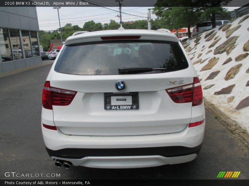 Alpine White / Black 2016 BMW X3 xDrive28i