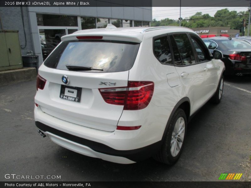 Alpine White / Black 2016 BMW X3 xDrive28i
