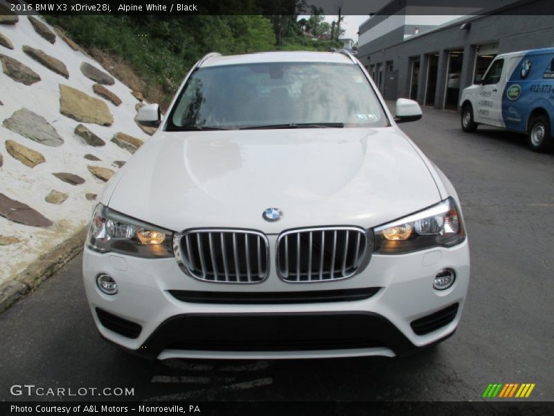 Alpine White / Black 2016 BMW X3 xDrive28i
