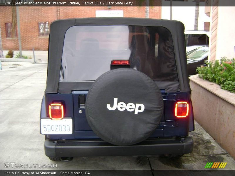 Patriot Blue / Dark Slate Gray 2003 Jeep Wrangler X 4x4 Freedom Edition