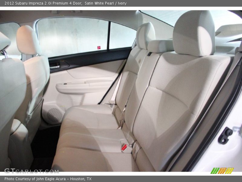 Satin White Pearl / Ivory 2012 Subaru Impreza 2.0i Premium 4 Door
