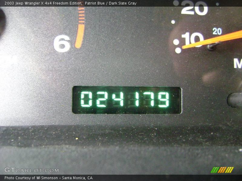 Patriot Blue / Dark Slate Gray 2003 Jeep Wrangler X 4x4 Freedom Edition