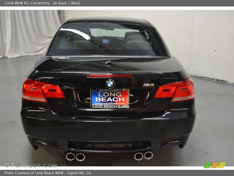 Jet Black / Black 2008 BMW M3 Convertible