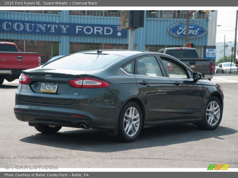 Guard Metallic / Charcoal Black 2015 Ford Fusion SE